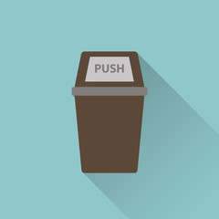 icon of trash can