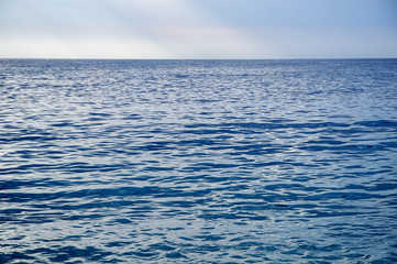 Blue smooth sea