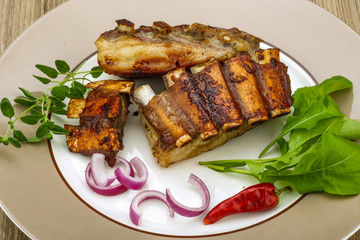 Roasted lamb ribs