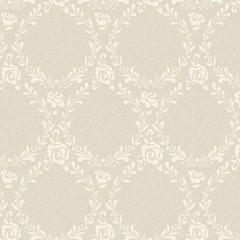 Vintage floral seamless pattern with roses