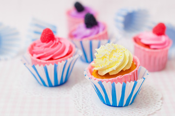 Several cupcakes