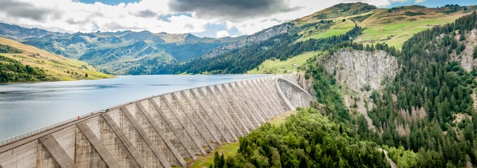 Fotobehang Dam Roselend-dam in Savoie