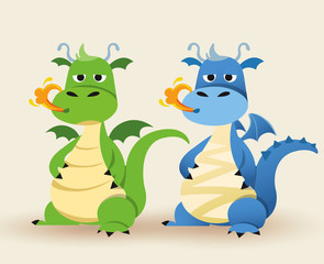 Illustration of a dragon