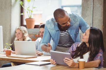 Business team discussing in office