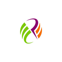 circle colored abstract move logo