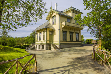 Fototapeta na wymiar Troldhaugen, home of the famous composer Edvard Grieg in Bergen, Norway