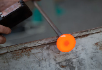 Handcrafted of glass blowing - obrazy, fototapety, plakaty