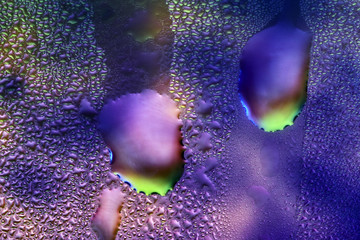 Wassertropfen kolloriert