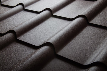 Close up of metal roof tile - obrazy, fototapety, plakaty