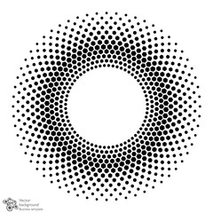 Vector Background #Hexagonal Dot Circle Pattern