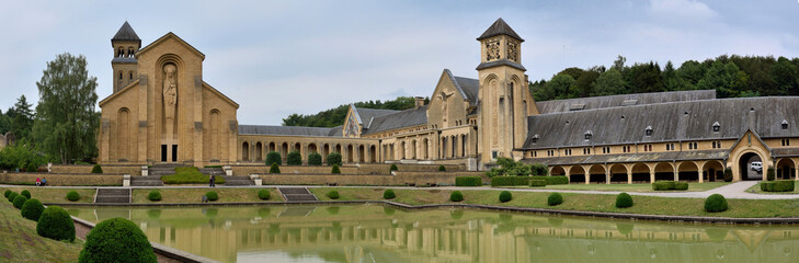 Abbaye d’Orval, Belgique - obrazy, fototapety, plakaty