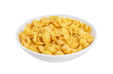 Corn flakes in bowl