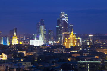 Landscape Moscow city, Moscow, Russia