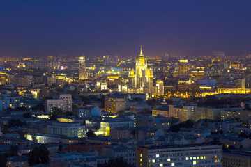 Obraz premium Krajobraz Moskwa miasto, Moskwa, Rosja