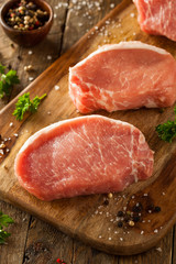 Raw Organic Boneless Pork Chops