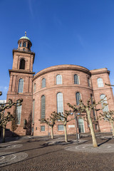 Paulskirche, famous Church in Frankfurtt, Germany under blue sky