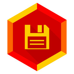 disk flat design modern icon