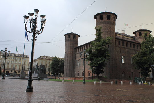 Castle of the Acaja in Turin, Italy 