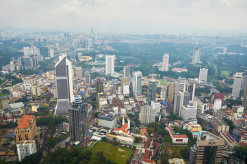 Obraz premium Downtown area of Kuala Lumpur