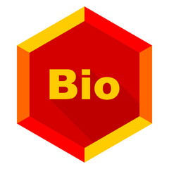 bio flat design modern icon