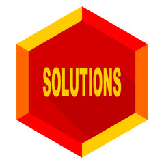 solutions flat design modern icon