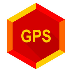 gps flat design modern icon