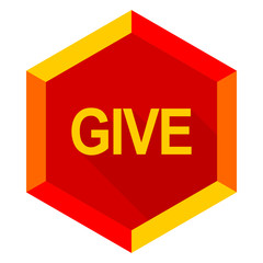 give flat design modern icon