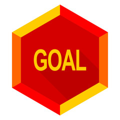 goal flat design modern icon