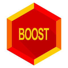 boost flat design modern icon