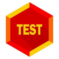 test flat design modern icon