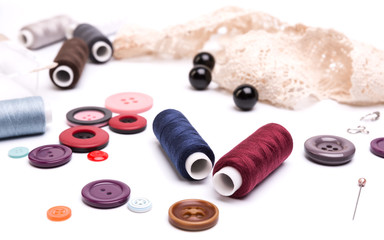 Fototapeta na wymiar sewing accessories