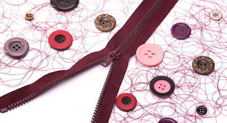 Fototapeta na wymiar sewing accessories