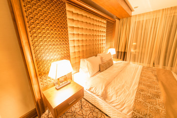 Hotel room with modern interior