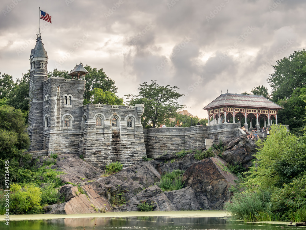 Canvas Prints the belvedere castle in central park