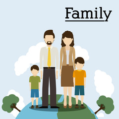 Fototapeta premium Family design 