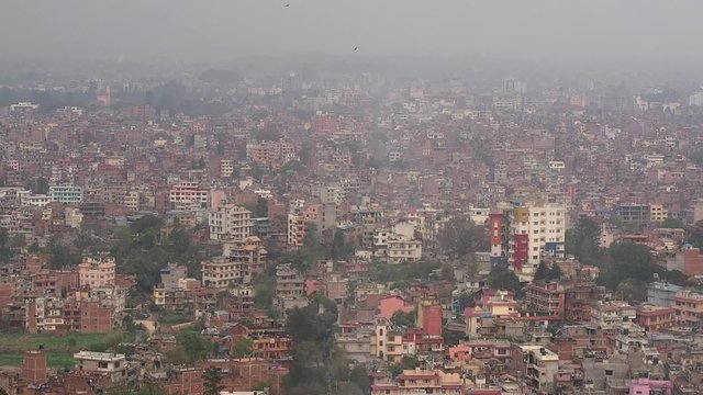 View of Kathmandu city, the capital and largest municipality of Nepal.