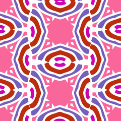Bright tribal seamless pattern