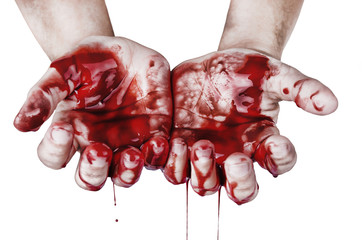 Hands in blood - 91030260
