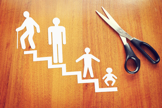 Different phases of human development. Abstract conceptual image