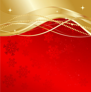 Red christmas abstract background. 