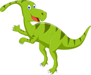 Happy dinosaur cartoon