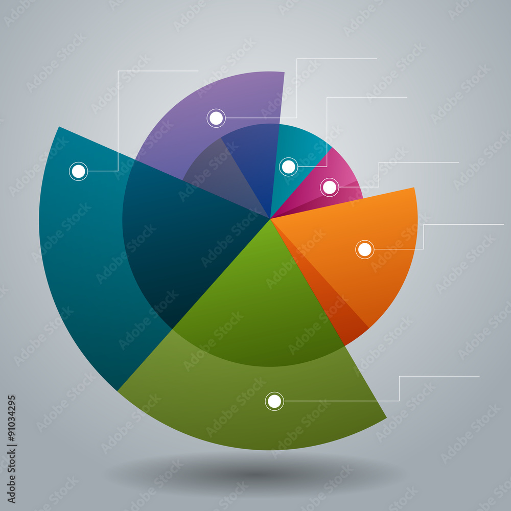 Poster Business Pie Chart Icon