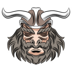 Viking Male Warrior Cartoon