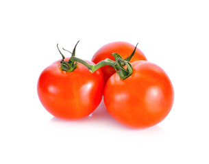 Fresh tomato on white background