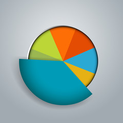 Fototapeta premium Business Pie Chart Icon