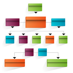 3d Corporate Organizational Chart Icon