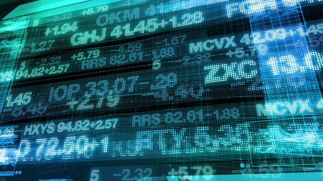 Stock Market Tickers - Digital Data Display Background