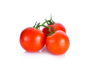 Fresh tomato on white background