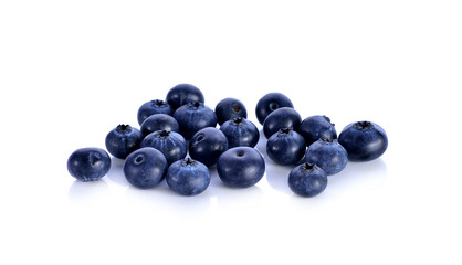 blueberries  on white background