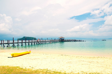 Manukan Island near Borneo. Tanku Abdul Rahman national park, Kota kinabalu, Malaysia